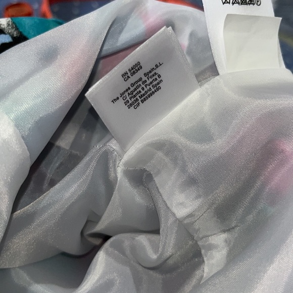 Black Label by Evan-Picone Multicolored Floral Asymmetrical Back Zip Sleeveless - Picture 10 of 10